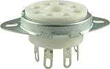 Vacuum Tube Socket, 8 Pin / Octal, Ceramic, Chassis Mount