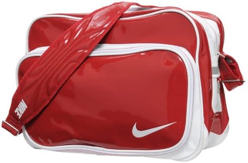 Amazon Co Jp ナイキ Nike エナメルバッグ Ba2468 611 メタリックスポーツレッド ホワイト 服 ファッション小物