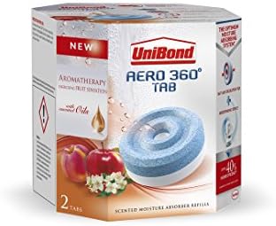 Unibond Aero 360° Moisture Absorber Energising Fruit Sensation Refill Tabs Pack