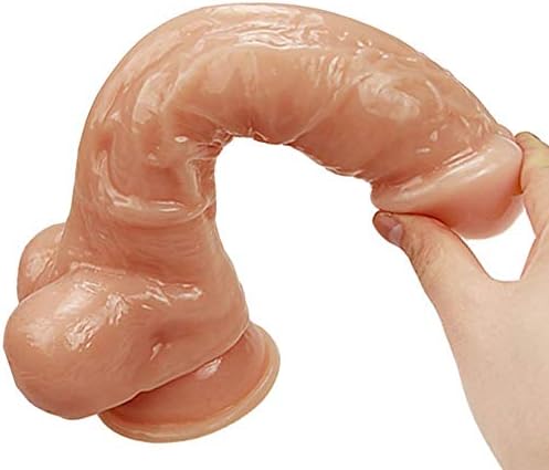 CEERR Huge Dido Big Head Vibrantor for Women Large， 9.65 Inches with Suction Cup Large Vǐberate Massage Adult Portable Waterproof Toy