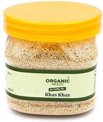 Organic Needs Superior Quality Natural Indian Khas Khas Seeds - Poppy Seeds 250 Grams - 100% Pure & Natural with Hygienic packing and best quality
