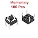 uxcell 100 Pcs 6x6x4.5mm Panel PCB Momentary Tactile Tact Push Button Switch 4 Pin DIP