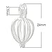 Housweety 5 Silver Plated Hollow Filigree Cage Pendants 24x13mm