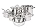 Duxtop Professional Stainless Steel Induction Cookware Set Impact-bonded Technology 10-Piece Set