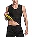 LYTOPTOP Men's Waist Trainer Sweat Sauna Vest, Neoprene Hot Body Shaper Tank Top for Weight Loss Compression Workout Shirt,Slimming Corset Shapewear Thermo Sauna Suits Accelerate Fat Burner Black
