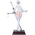 MABAIUDE 2B Figure 2B Statue - 28cm 2Byorha Figure Model Heads and Accessories Replaceable, 1/6 Scale Desktop Decoration Collectible Figurine Gifts for Fans