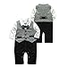 maifeng puseky Newborn Baby Boys Infant Gentleman Suit Bow Tie Romper Jumpsuit Outfits Clothes