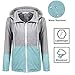 SoTeer Women's Waterproof Raincoat Outdoor Hooded Rain Jacket Windbreaker (Lake Blue S)