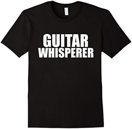 Men's Guitar Whisperer Funny T-shirt Guitar Player Guitarist Gift Large Black