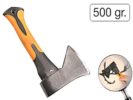 MS-Warenvertrieb Beil Mini 500g Fiberglas Handbeil Forstbeil Minibeil Spaltbeil Küche Brennholz