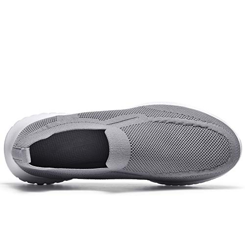 Zuwoigo Men's Mesh Walking Shoes Slip On Loafer Casual Comfortable