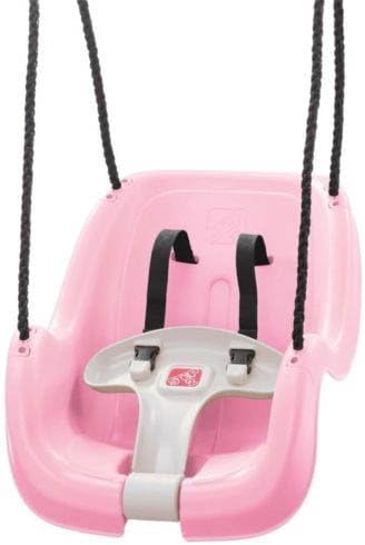 Step2 Infant To Toddler Swing Durable Weather-Resistant Kids Outdoor Toy Pink