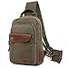 CLELO Mini Backpack Purse,Canvas Sling Rucksack Small Backpack(Army Green)