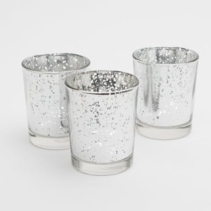 Richland Silver Mercury Votive Candle Holders Set of 72