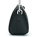DAVID - JONES INTERNATIONAL Women's Black Small Crossbody Saddle Purse Leather Chain Messenger Shoulder Bags