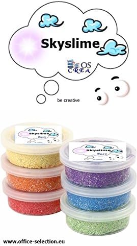 Foam Clay, Assortment, Assorted Colours, Metallic, 6X14 G, wolkenschleim, colourful colours