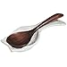 MyGift® White Ceramic Spoon Rest with Owl Design, Countertop Cooking Spoon and Ladle Holder