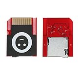 XBERSTAR New Version Push to Eject SD2VITA PSVSD Micro SD Adapter for PS Vita Henkaku 3.60 (Red)
