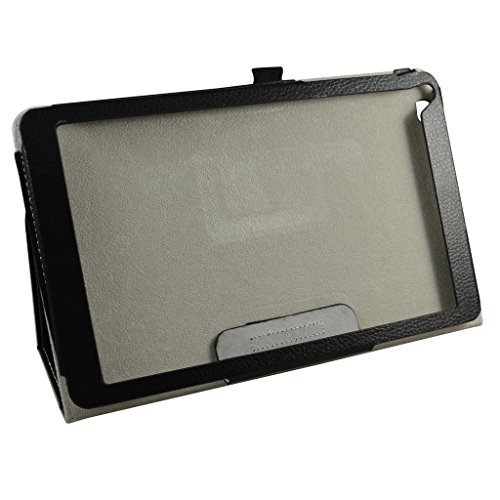 Fusion5 104A GPS Case,Mama Mouth PU Leather Folio Stand Cover for 10.1" Fusion5 104A GPS Android 5.1 Tablet PC,Black
