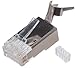 Vertical Cable Cat6 and Cat6A Shielded RJ45 Modular Plug -100 pcs