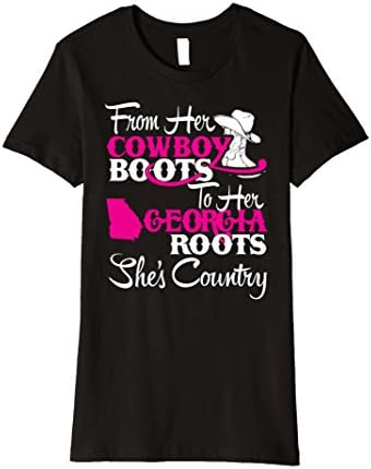 Womens Georgia Roots Country Girl T-Shirt XL Black