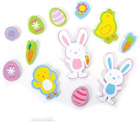 Foamies Easter 3-D Foam Stickers - Hopping Down the Bunny Trail - 256 pieces