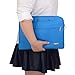 Qishare 13.3 14 inch Laptop Case Laptop Shoulder Bag, Multi-Functional Notebook Sleeve Carrying Case with Strap for Samsung Acer Asus Lenovo Yoga MacBook pro 13 Ultrabook Chromebook(Blue)