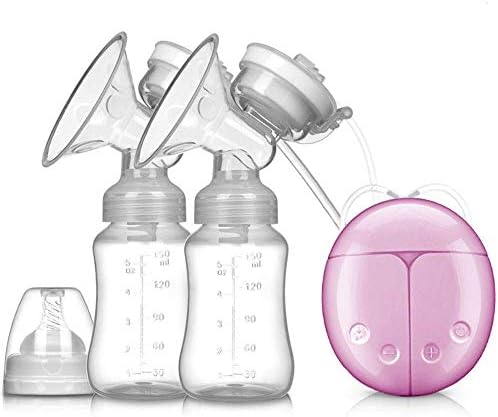 Electric Breast Pump - Double Suction Function Large Traction Device Comfortable Automatic Milking Device Milk Pump, White, Green, Pink,Green