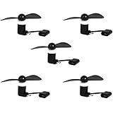 MMdex 5-Pack 2 in 1 Portable Micro USB and 8 Pin Mini Phone Fan,Dock Cooling Cooler Rotating Fan for iphone 5 5s 6 6s /Plus and Android Smartphone Samsung HTC Color Random (5pcs)