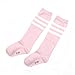Flyusa 1 Pair Toddlers Children Kids Girls Boys Cotton Bootie Knee High Long Soccer Socks Team Socks for Kids 4-5 Years Old
