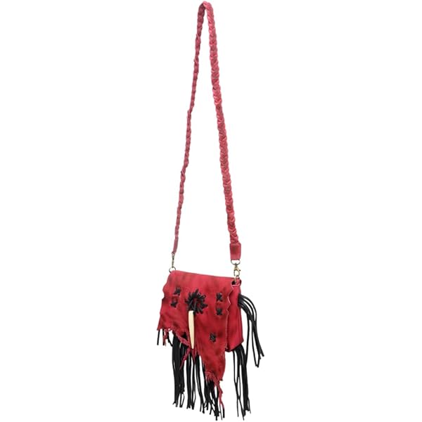 FENDI Mon Tresor Fragola Red Embossed Leather Mini Bucket