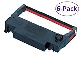 Bixolon (RRC-201BR-6) 6-Pack KD02-00057A Black/Red Ribbon Cartridge for SRP-275 & SRP-270 (GRC-220BR)