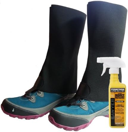 Adult Tick Gaiters with Sawyer Permethrin Bundle