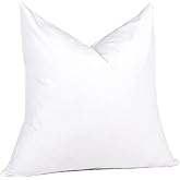 puredown® 28 x 28 Feather Down Throw Pillow Insert, 1 Pack Euro Pillow for Decorative Bed Cushion Couch Sofa