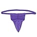 TiaoBug Men Lingerie Bulge Pouch Backless Bikini Trunks Underwear Underpants Purple One Size
