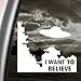 I WANT TO BELIEVE Alien UFO X Files Decal Car Sticker