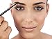 Aesthetica Precision Brow Liner - Eyebrow Pencil/Spoolie Brush (Black)