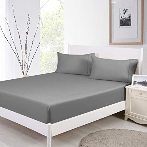 CoolmaX & Cotton Cooling Fitted Sheet w/ Pillowcase Breathable Stay Cool for Maximum Comfort 152x203CMx46CM