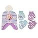 Disney Little Girls Frozen Elsa and Anna Hat and 2 Pair Mittens or Gloves Cold Weather Accessory Set, Age 2-7