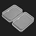 ReFaXi 2Pcs Plastic Transparent Clear Storage Box Collection Container Case with Lid