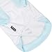 Blueberry Pet Henry The Zebra Cotton Dog T Shirt in Aquamarine, Back Length 16