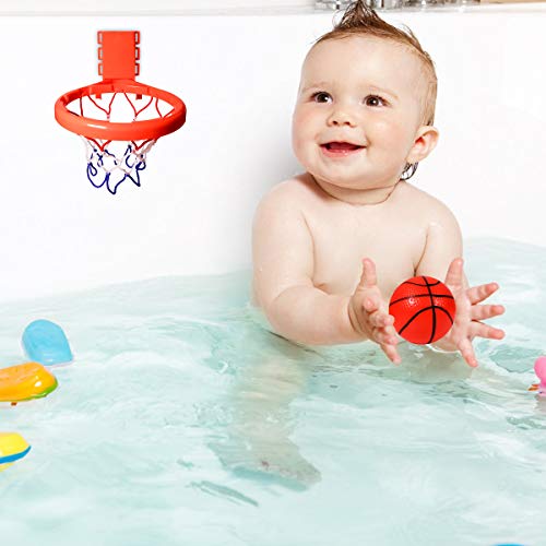 SEISSO Basketball Hoop, Bathtub Shooting Game for Kids/Toddlers/Boys