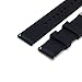 Rubber Watch Band Pack of 2 - 18mm 20mm 22mm Silicone Quick Release Watch Strap Stainless Steel Buckle (Black+Smoke Grey, 20mm)