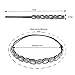 Fascigirl Rhinestone Headbands, 5PCS Jeweled Decorative Forehead Diamond Headband Crystal Headband Beaded Headbands for Women Birthday Gift with Stone
