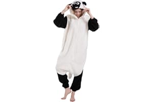 SimZoo Adult Animal Onesie Pajamas, Men and Women's Animal Cosplay Costume Sleepwear, One-Piece Unisex Homewear