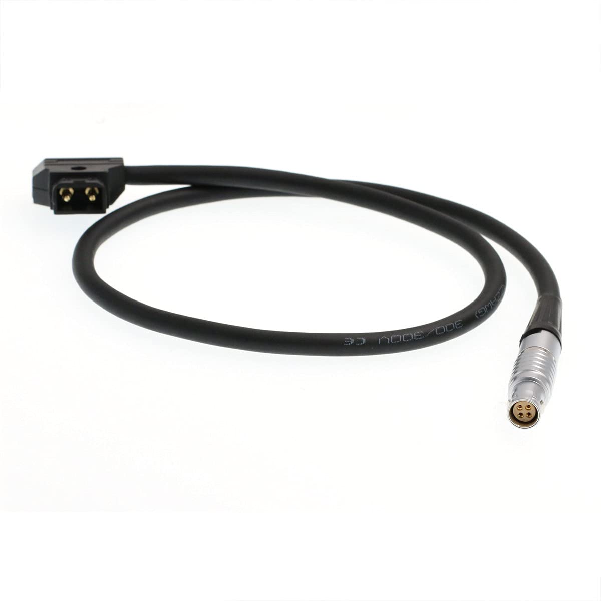 D-tap Female 4 Pin Flexible Power Cable for Canon C300 Mark II, C200 Camera 24''