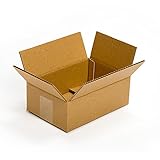 Pratt PRA0023 100PK 100% Recycled Corrugated Cardboard Box, 9
