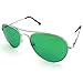 Enimay Mens The Hangover Bradley Cooper Colored Aviator Poker Sunglasses Green