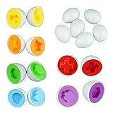 6eggs/set Learning Education Toys Mixed Shape Wise Pretend Puzzle by Sunfei