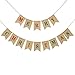 Konsait 2 IN 1 Merry Christmas Banner Burlap, Christmas Party Bunting Banner Garland for Fireplace Picture Outdoor Indoor Decorations,Xmas Home Photo Prop Party Decor Favors Supplies